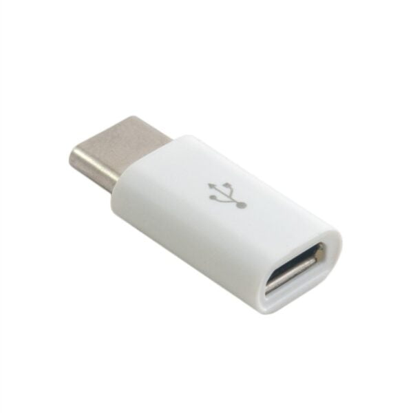 Переходник адаптер microUSB - USB Type-C белый